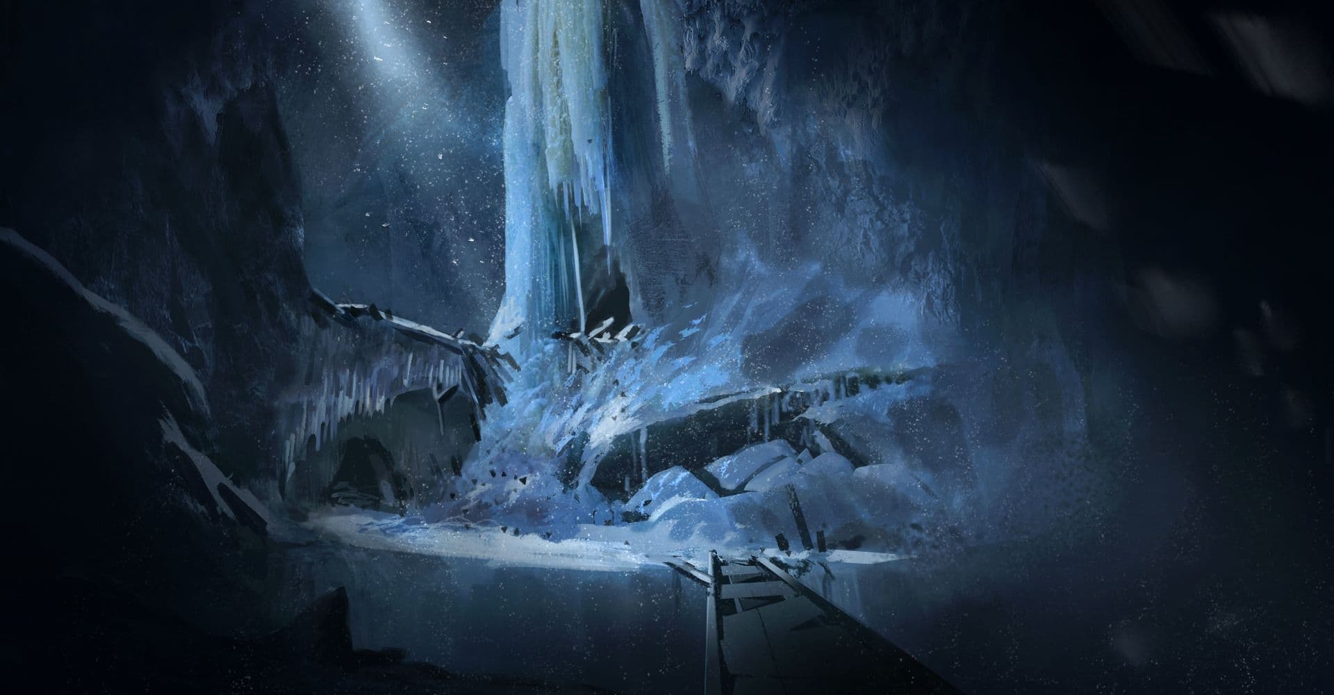 Ice caves paintover